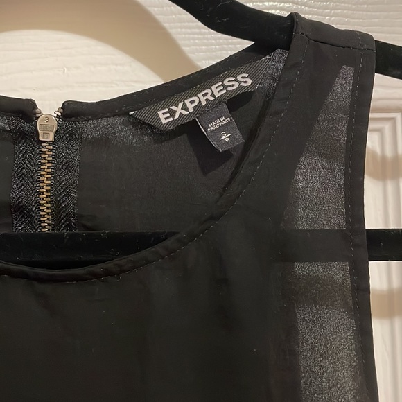 Express Black High Neck Tank Size S - Picture 3 of 5
